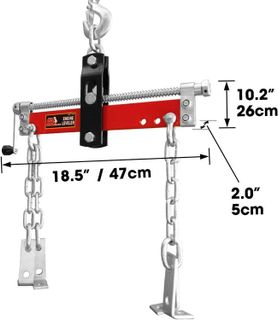 No. 1 - BIG RED T32100 Torin Engine Hoist Shop Crane Accessory - 3