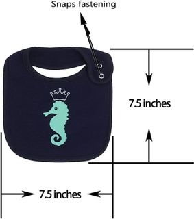 No. 7 - Maiwa 6 Pack Waterproof Cotton Baby Bibs - 5