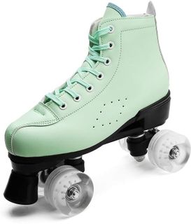 No. 8 - Youth Outdoor Roller Skates Indoor Speed High-top Quad Skate for Girls Women - 1