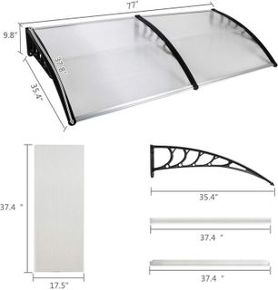 No. 1 - Outvita Window Awning Door Canopy - 3