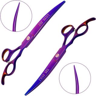 No. 4 - LILYS PET Professional PET DOG Grooming Coated Titanium Scissors Suit - 4