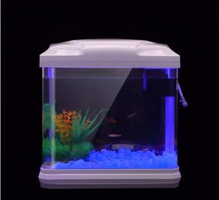 No. 1 - Oubest Fish Tank Rocks Glow Blue - 2