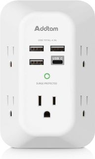 No. 10 - USB Charger Surge Protector 5 Outlet Extender - 1