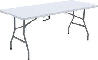 No. 10 - Lakhow UP041 6 Foot Long Portable Plastic Folding Multipurpose Utility Picnic Table - 1