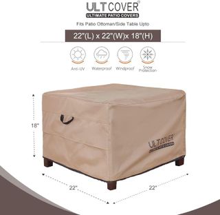 No. 2 - ULTCOVER Waterproof Patio Ottoman Cover - 2