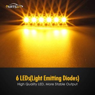 No. 2 - Partsam 10Pcs Thin Amber LED Side Marker Lights - 3