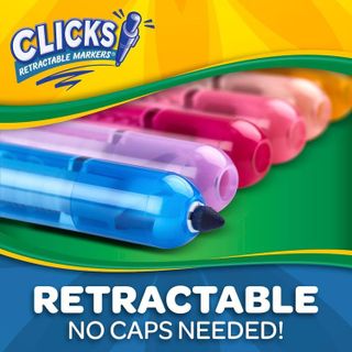 No. 6 - Crayola Clicks Washable Markers with Retractable Tips - 4