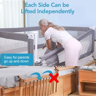 No. 9 - SURPCOS Bed Rails for Toddlers - 5