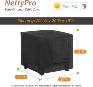 No. 9 - NettyPro Outdoor Patio Ottoman Cover - 4