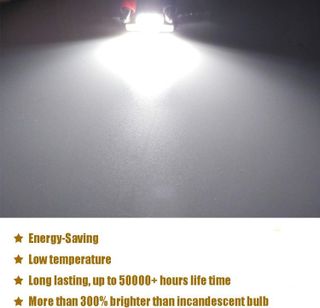 No. 5 - iBrightstar Newest 9-30V Extremely Bright DE3175 DE3021 Festoon LED Bulbs - 3