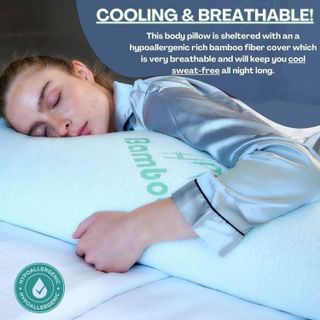 No. 6 - DreamField Linen Cooling Bamboo Full Body Pillow - 3