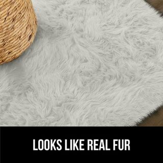 No. 1 - Gorilla Grip Fluffy Faux Fur Sheep Rug - 3