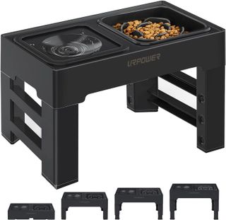 No. 9 - URPOWER 2-in-1 Elevated Slow Feeder Dog Bowls - 1