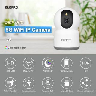 No. 8 - ELEPRO 2.5K HD 5MP 2.4/5G WiFi Pet Camera - 2