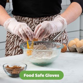 No. 3 - Comfy Package Clear Powder Free Vinyl Disposable Plastic Gloves - 4