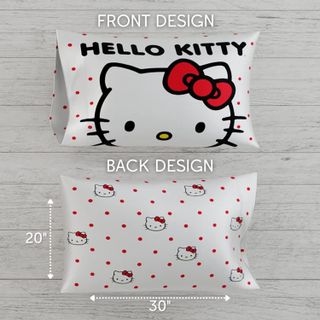 No. 7 - Hello Kitty Beauty Silky Satin Standard Pillowcase Cover - 2