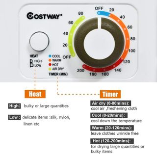 No. 6 - COSTWAY Compact Laundry Dryer - 3