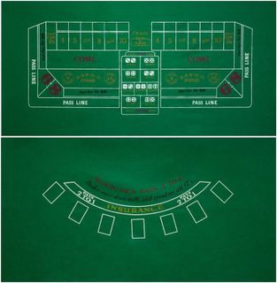 No. 5 - Casino Blackjack/Craps Layout - 1