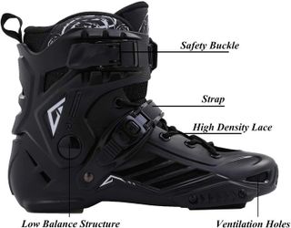 No. 3 - LIKU Black Professional Inline Skates Unisex - 2