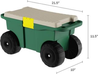 No. 7 - Pure Garden Garden Cart with Seat and Wheels - 2