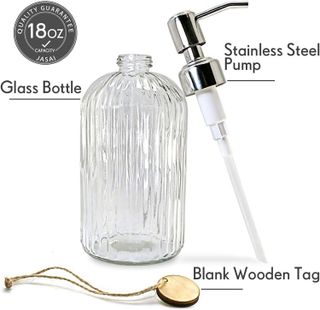 No. 4 - JASAI Clear Glass Soap Dispenser - 2