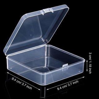 No. 6 - Satinior Clear Plastic Hinged Containers - 2