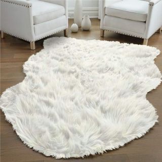 No. 1 - Gorilla Grip Fluffy Faux Fur Sheep Rug - 1