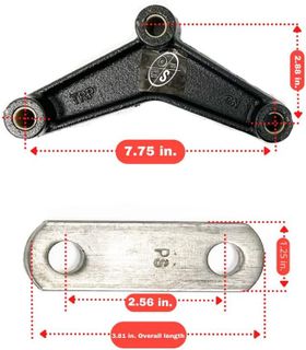 No. 2 - Tandem Trailer Axle Shackle Kit - 2