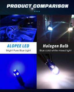 No. 2 - Alopee 194 Blue LED Bulbs - 5
