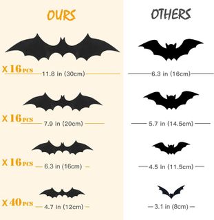 No. 2 - Halloween Bat Window Stickers - 5