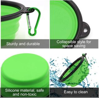 No. 2 - SLSON Collapsible Dog Bowl 2-Pack - 4
