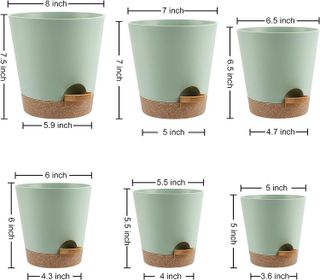 No. 10 - YNNICO Indoor Self Watering Planters - 3