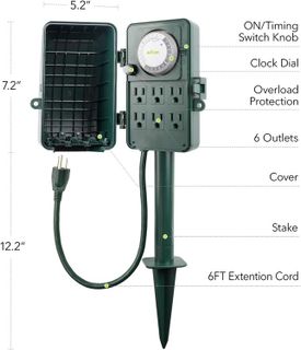 No. 4 - BN-LINK 24 Hour Mechanical Outdoor Multi Socket Timer - 2