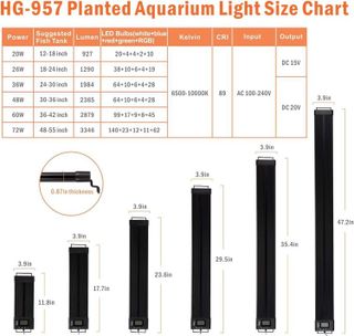 No. 10 - Hygger Auto On Off LED Aquarium Light - 4