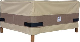 No. 8 - Duck Covers Elegant Waterproof 52 Inch Rectangular Patio Ottoman/Side Table Cover - 1