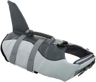 No. 8 - Queenmore Dog Life Jacket Ripstop Shark Dog Safety Vest - 1
