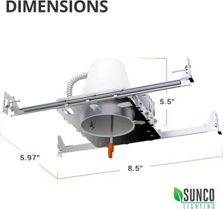 No. 8 - Sunco Lighting 4 Inch New Construction Can Recessed Light Housing - 2