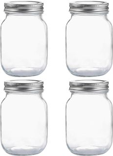 No. 3 - YINGERHUAN Glass Regular Mouth Mason Jars - 1