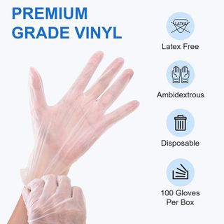 No. 6 - Schneider Clear Vinyl Exam Gloves - 3