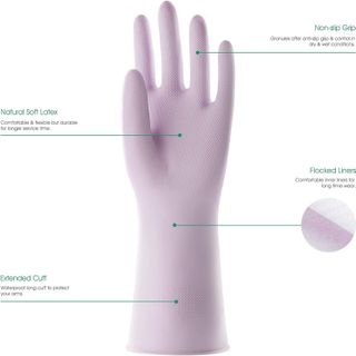 No. 10 - COOLJOB 3 Pairs Reusable Rubber Gloves - 2