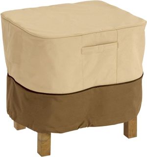 No. 5 - Classic Accessories Veranda Water-Resistant 21 Inch Square Patio Ottoman/Side Table Cover - 1