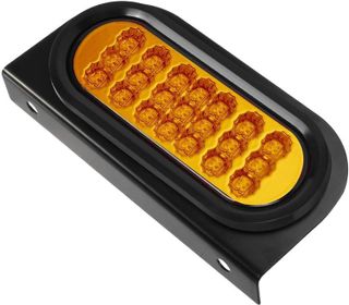 No. 6 - 6 Inch Oval LED Trailer Tail Lights with Brackets - 4