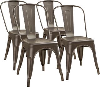 No. 4 - Furmax Metal Dining Chairs - 1