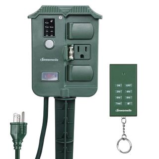 No. 2 - DEWENWILS Outdoor Power Stake Timer Waterproof - 1