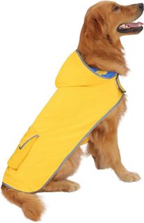 No. 7 - HDE Reversible Dog Raincoat Hooded Slicker Poncho - 5