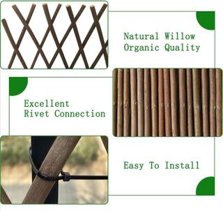 No. 4 - 86 York Willow Wood Lattice Fence - 2