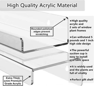 No. 6 - Skewo 2-Pack Window Plant Shelf - 2