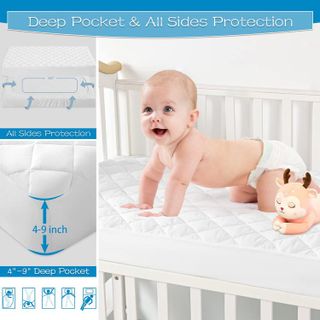 No. 8 - GRT 2 Pack Waterproof Crib Mattress Protector - 4