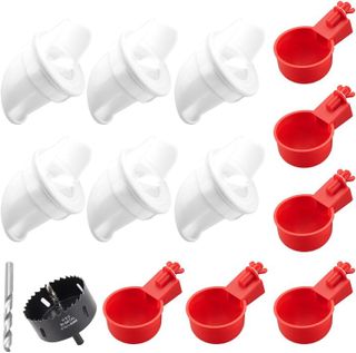 No. 10 - Sykria Chicken Water Cups and Chicken Feeder Set - 1