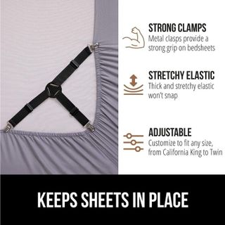 No. 3 - Gorilla Grip Bed Sheet Straps - 4